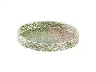 LivingStyles Bailey Capiz Round Tray offer