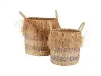 LivingStyles Montego 2 Piece Seagrass Basket Set offer