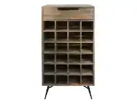 LivingStyles Watson Mango Wood & Metal Wine Rack offer