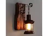 LivingStyles Porter Single Wood & Metal Wall Sconce offer