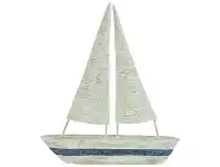 LivingStyles Balmoral Mango Wood Sail Boat Ornament offer