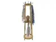 LivingStyles Bagara Timber Display Stand Coat Rack offer