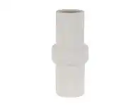 LivingStyles Bennet Stoneware Vase, Large, Off White offer