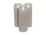 LivingStyles Diane Remote Controlled Flameless Candle, Set of 3 offer