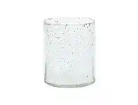 LivingStyles Dappled Pebble Glass Candle Holder, Large offer