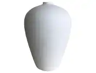 LivingStyles Laila Cement Vase, White offer
