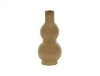 LivingStyles Dinah Stoneware Vase, Small, Toffee offer