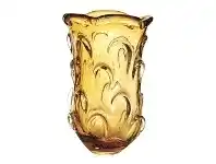 LivingStyles Petal Glass Vase, Large, Amber offer