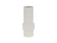 LivingStyles Bennet Stoneware Vase, Small, Off White offer