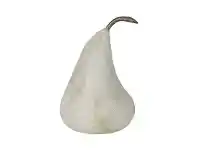 LivingStyles Metton Marble Pear Statue, Small, White offer