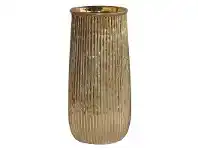 LivingStyles Abba Stoneware Vase, Gold offer