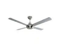 LivingStyles Cardiff DC Ceiling Fan, 130cm/52", Brushed Chrome offer