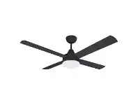 LivingStyles Cardiff DC Ceiling Fan with B22 Light, 130cm/52", Black offer