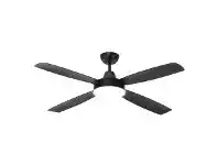 LivingStyles Nemoi Indoor / Outdoor DC Ceiling Fan with CCT LED Light, 137cm/54", Black offer