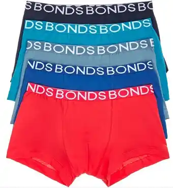 BIG W Bonds Boys Everyday Value Trunk 5 Pack - Navy offer