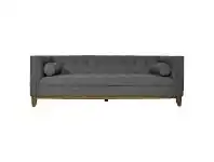 LivingStyles Calvin Fabric Sofa, 3 Seater, Spanish Grey offer