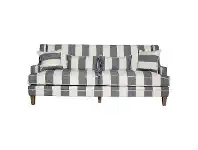 LivingStyles Kimberley Striped Fabric Sofa, 3 Seater, Denim / Cream offer