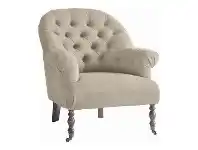 LivingStyles Norris Linen Fabric Armchair offer