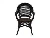 LivingStyles Samara Bamboo Rattan Armchair, Cigar offer