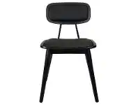 LivingStyles Durafurn Felix Commercial Grade Wooden Dining Chair, Vinyl Seat, Chocolate / Black offer