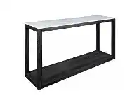 LivingStyles Denver Marble Topped Timber Console Table, 150cm offer