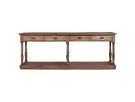 LivingStyles Barthust Elm Timber Hall Table, 210cm offer