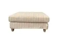 LivingStyles Westerly Fabric Slipcover Ottoman, Calantino Stripe offer