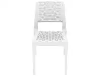 LivingStyles Siesta Verona Commercial Grade Indoor / Outdoor Dining Chair, White offer