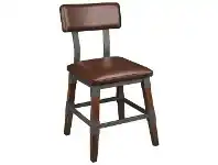LivingStyles Durafurn Genoa Commercial Grade European Beech Dining Chair, Vinyl Seat offer