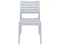 LivingStyles Siesta Ares Commercial Grade Indoor / Outdoor Dining Chair, Silver Grey offer