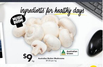 Drakes Australian Button Mushrooms offer