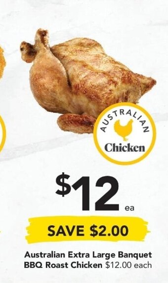 Drakes Australian Extra Large Banquet BBQ Roast Chicken offer