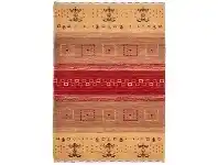 Lori No.198 Wool Tribal Rug, 225x155cm, Camel / Red