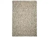 Sleeping Loop Wool Rug, 160x110cm, Latte
