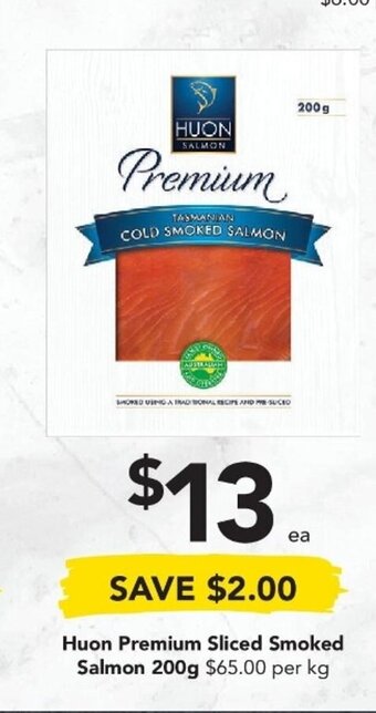 Drakes huon Premium Sliced Smoked Salmon 200g offer