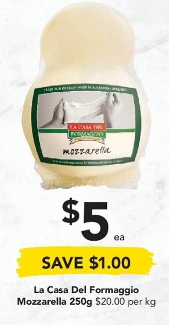 Drakes La Casa Del Formaggio Mozzarella 250g offer