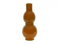 Dinah Stoneware Vase, Large, Pumpkin