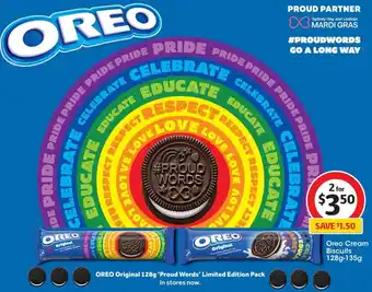 Coles Oreo Cream Biscuits 128g-135g offer