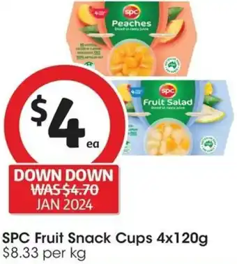 SPC Fruit Snack Cups 4x120g