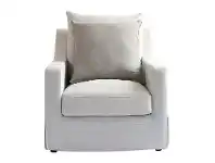 LivingStyles Greenwich Fabric Slipcover Armchair, Beige offer