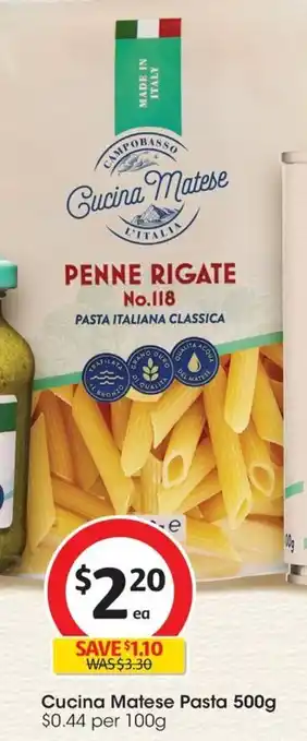 Coles Cucina Matese Pasta 500g offer