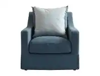 LivingStyles Greenwich Fabric Slipcover Armchair, Marine offer