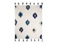 Lola Cotton Throw, 130x160cm, Blue Multi