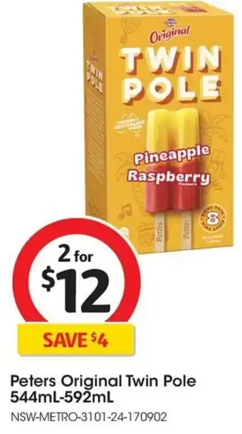 Coles Peters Original Twin Pole 544mL-592mL offer