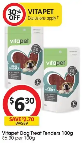 Coles Vitapet Dog Treat Tenders 100g offer