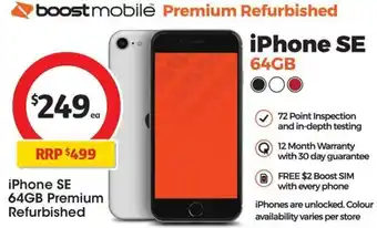 Coles iPhone SE 64GB offer