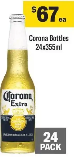 Coles Corona Bottles 24x355ml offer