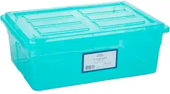BIG W House & Home Pop Colour 10L Storage Box - Teal offer