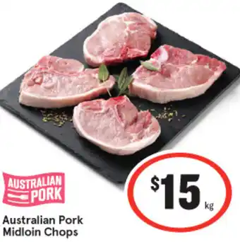 IGA Australian Pork Midloin Chops offer