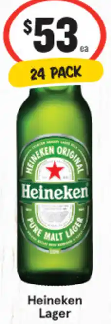 IGA Heineken Lager offer